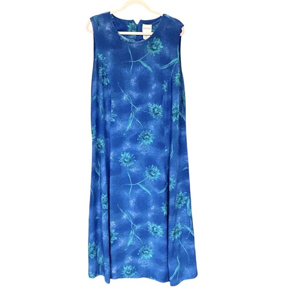 4 Womens Maxi Dresses Plus Size 22W Sleeveless Florals Summer Wear READ - Picture 10 of 16